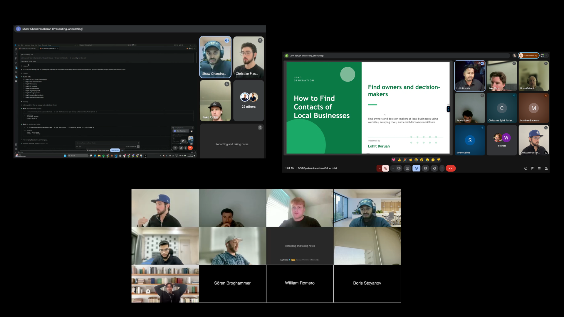 Three weekly 1-hour group calls